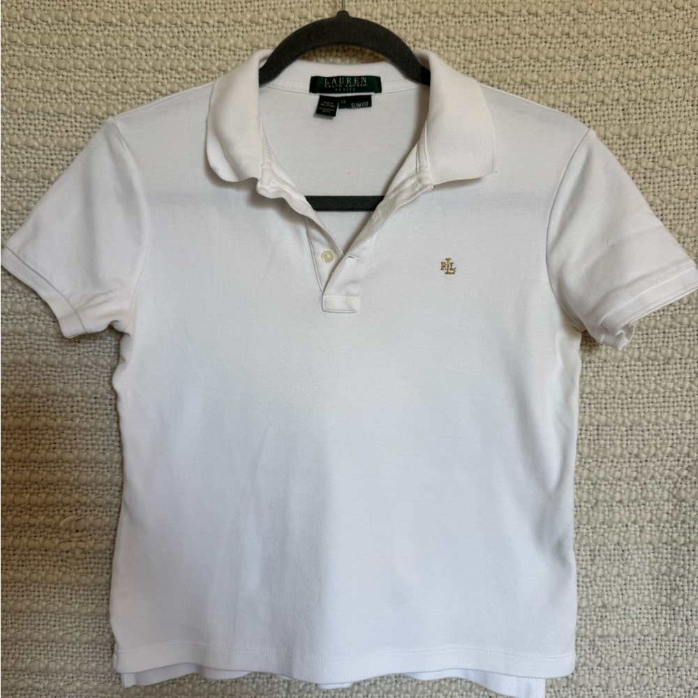 Ralph Lauren Slim Fit 100% Cotton Petite Polo Size PS
